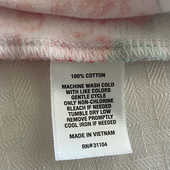 Kim Rogers Floral Dress - Bright Multicolor. Medium Ruffled Sleeve 100% Cotton - Picture 6 of 16